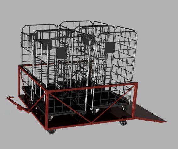 Roll Container Trailer Design